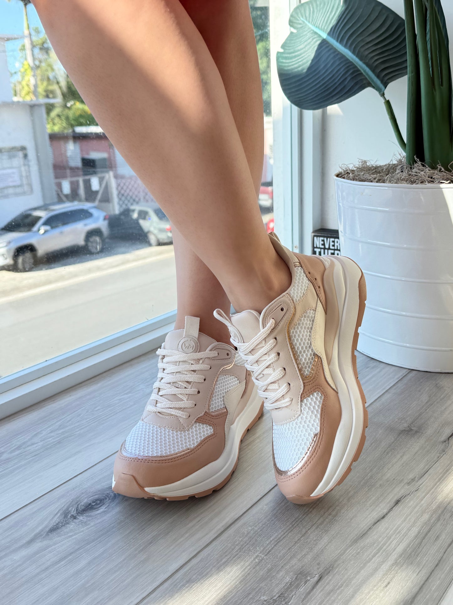 Lisa Creme Tones Sneaker - Stela The Shoetique
