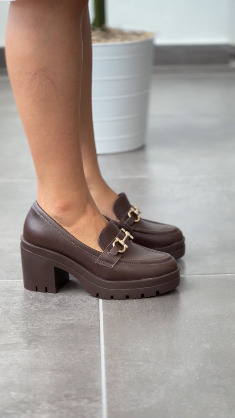 VERONA HEELED LOAFER #1