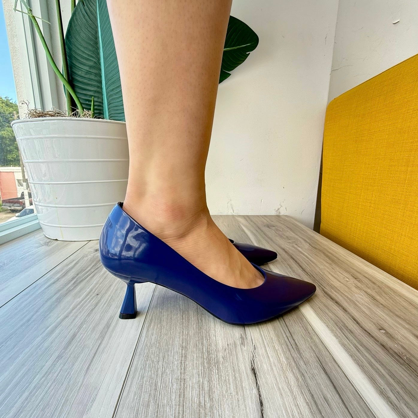 Karly navy heel 7,8
