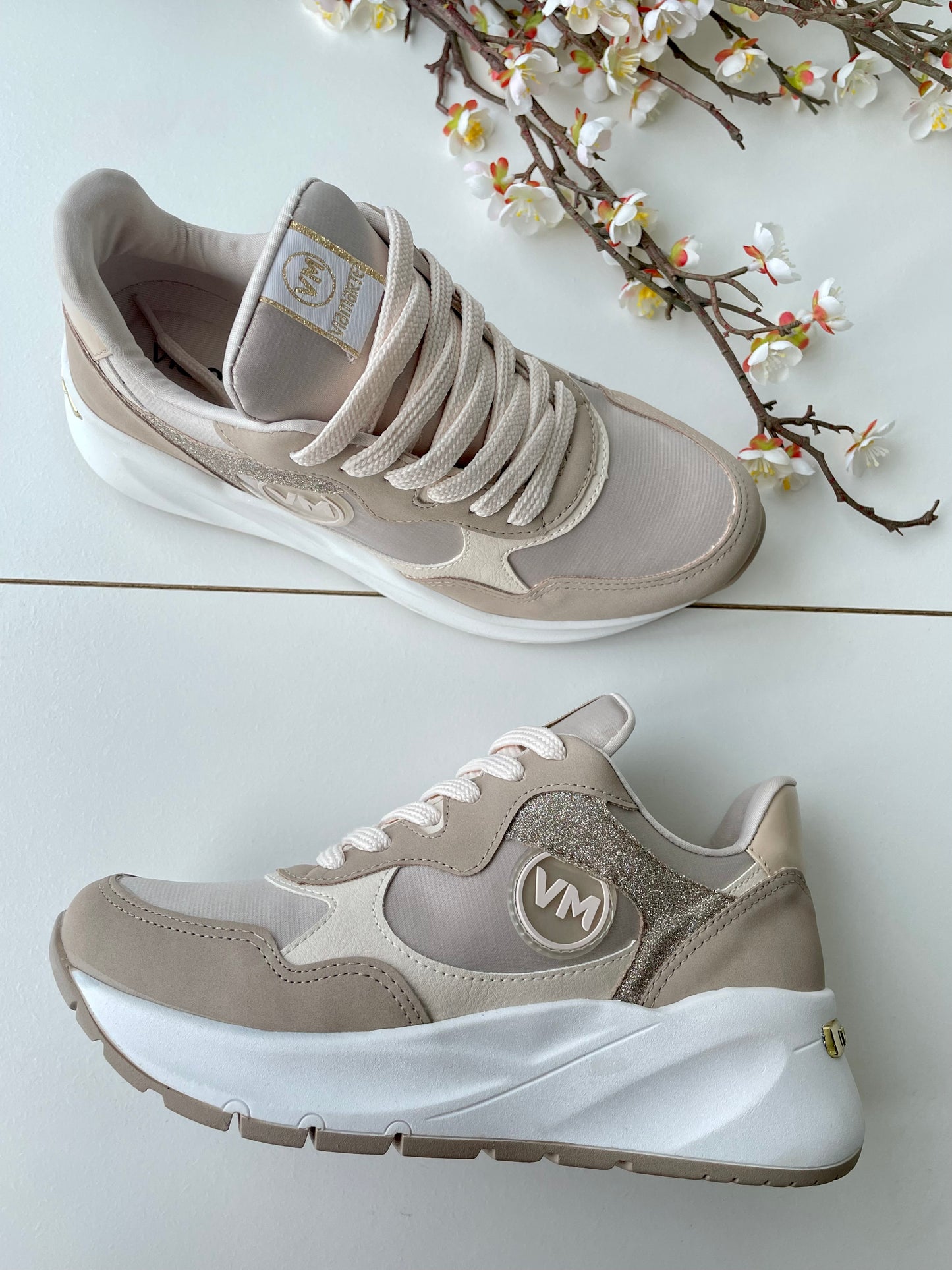 SHINY CREME SNEAKER 17204-03- FINAL SALE