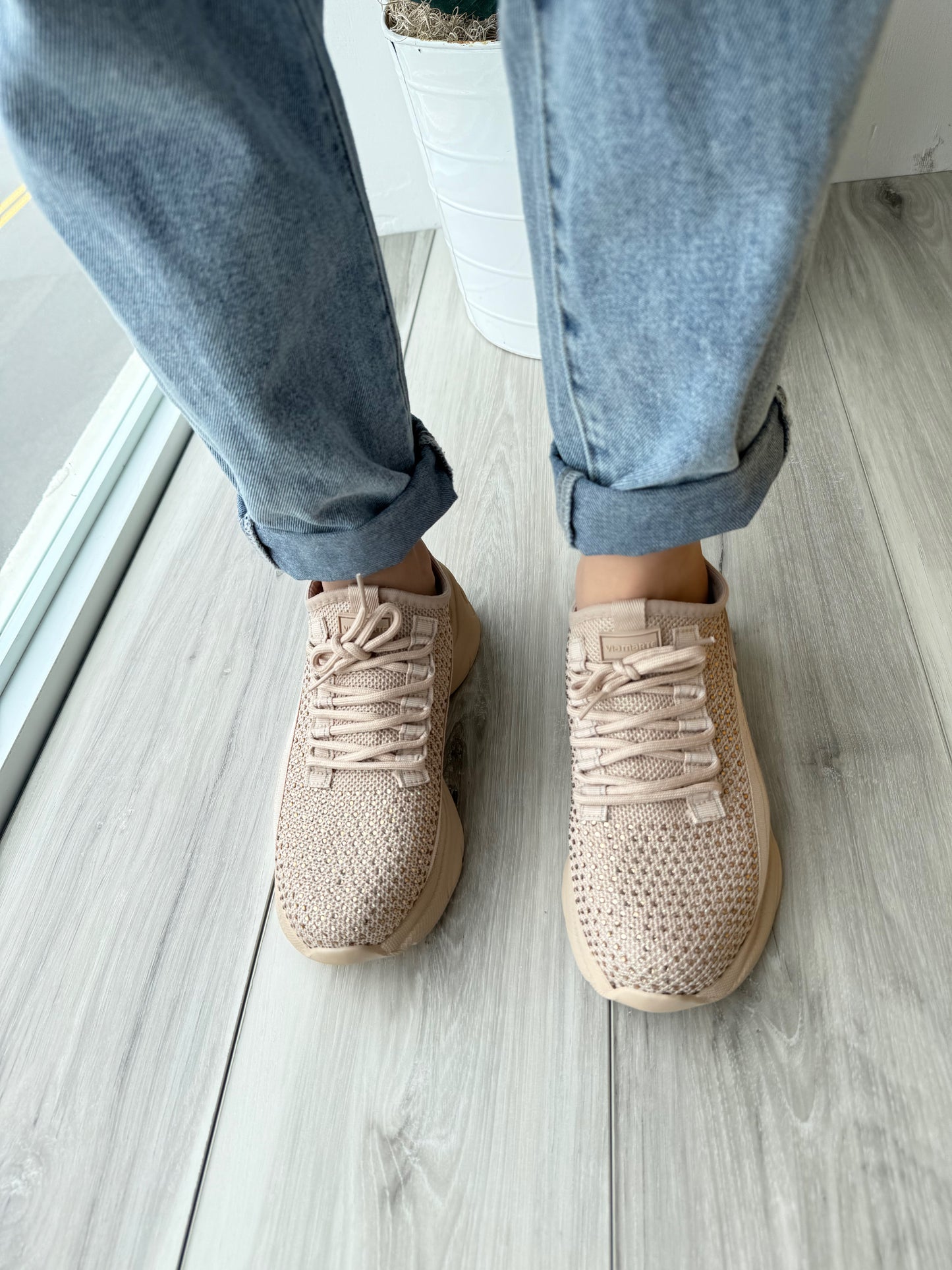 Venecia Rhinestone Studded Sneaker