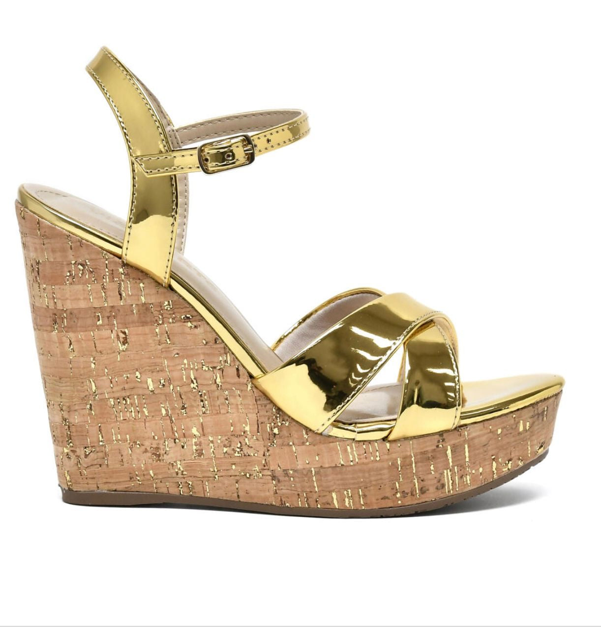 Mery Gold Wedge 9,10 - Stela The Shoetique