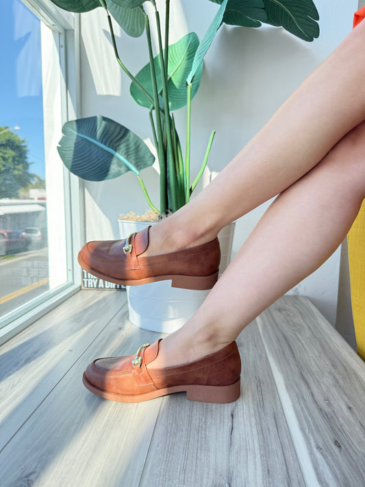 Frenchie brown loafer 7,8 - Stela The Shoetique