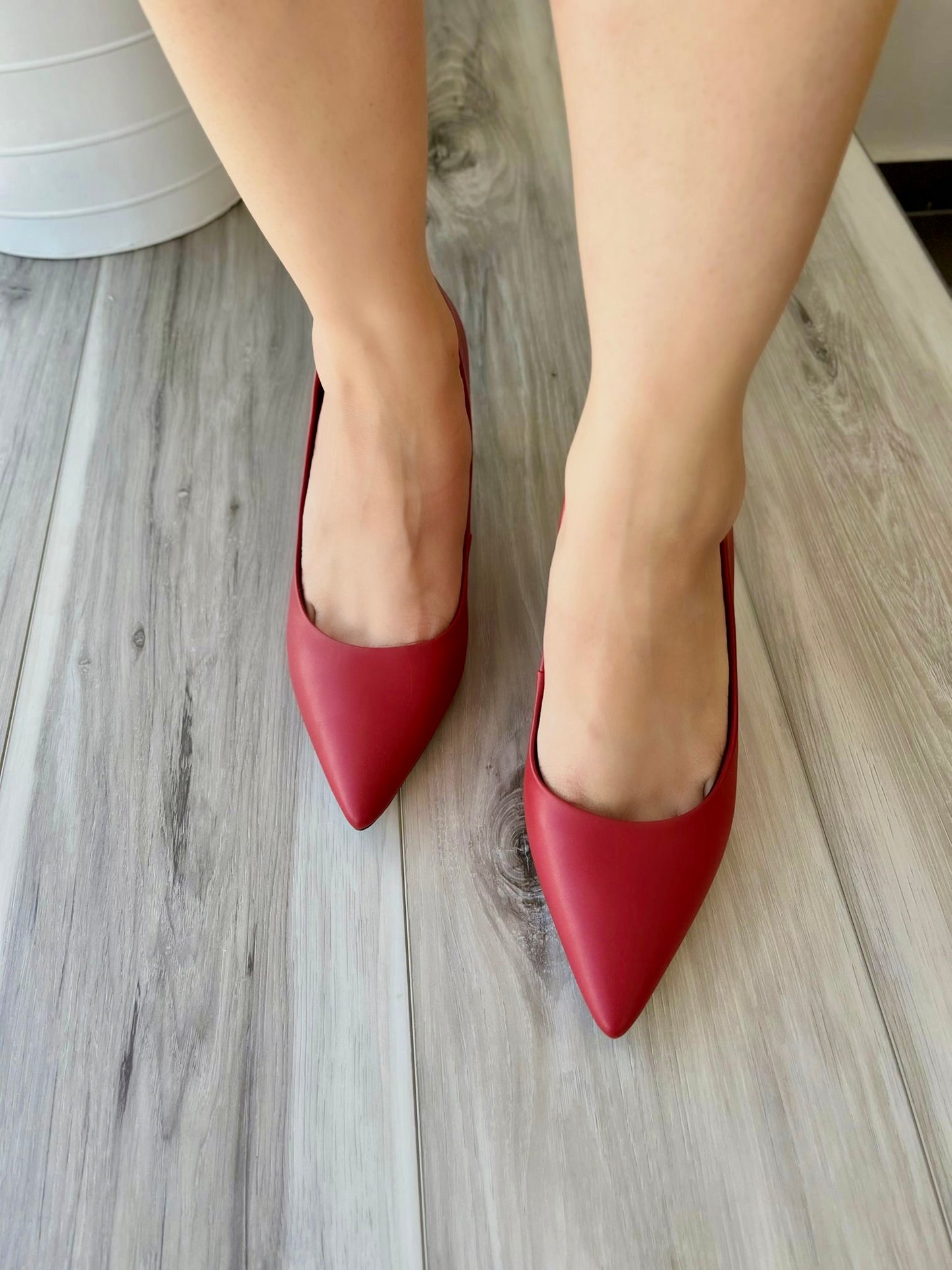 Pauli red heel 6,7,8 - Stela The Shoetique