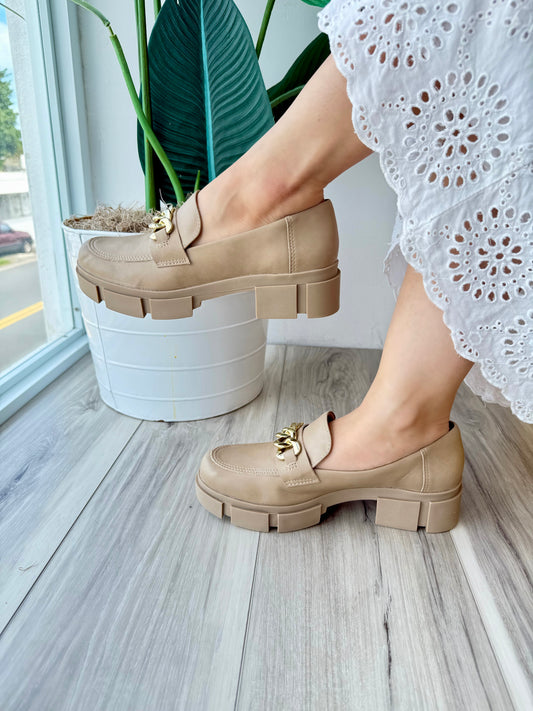 Victoria Loafer- L. Taupe - Stela The Shoetique