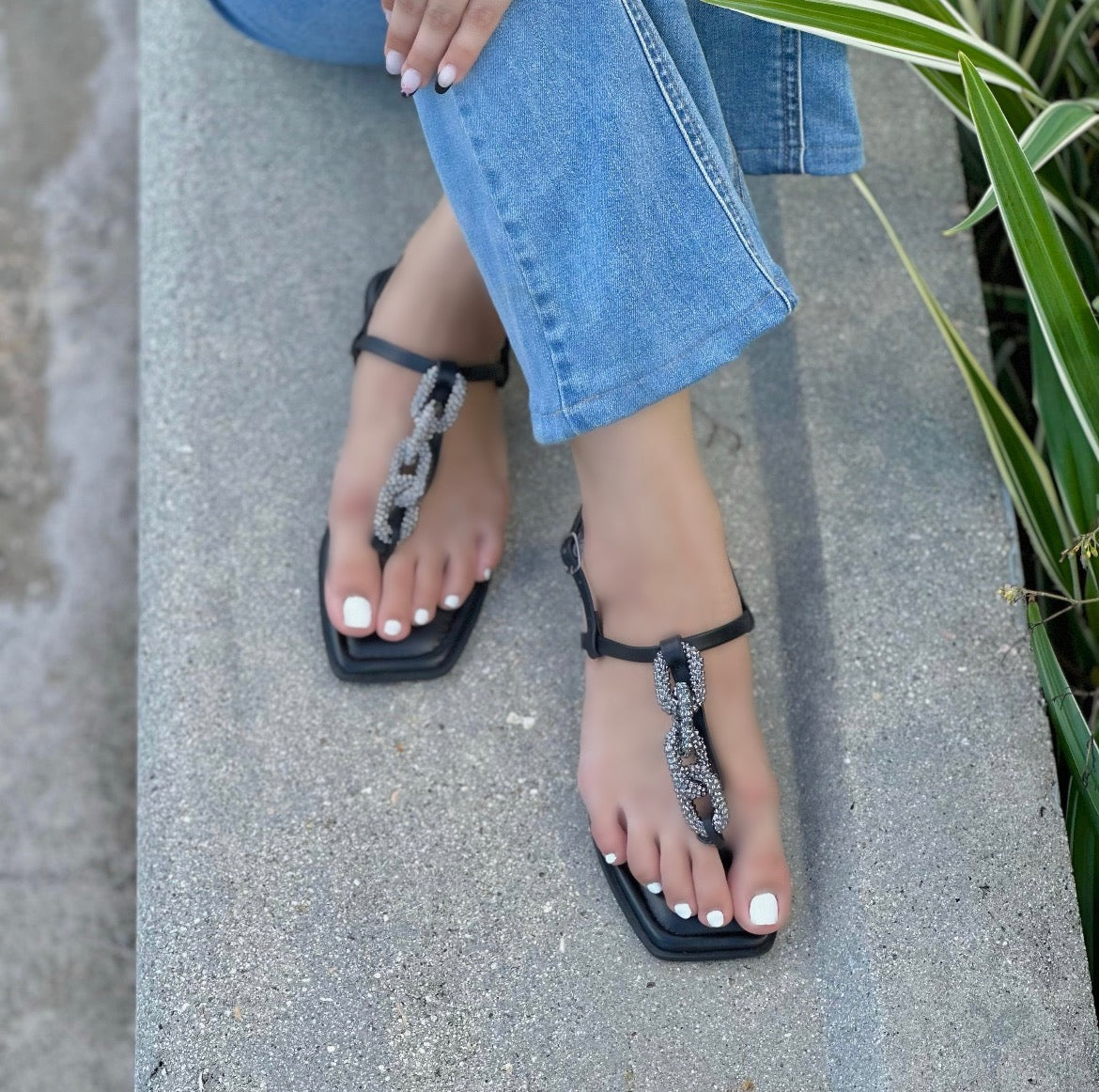 Lucy black flat - Stela The Shoetique