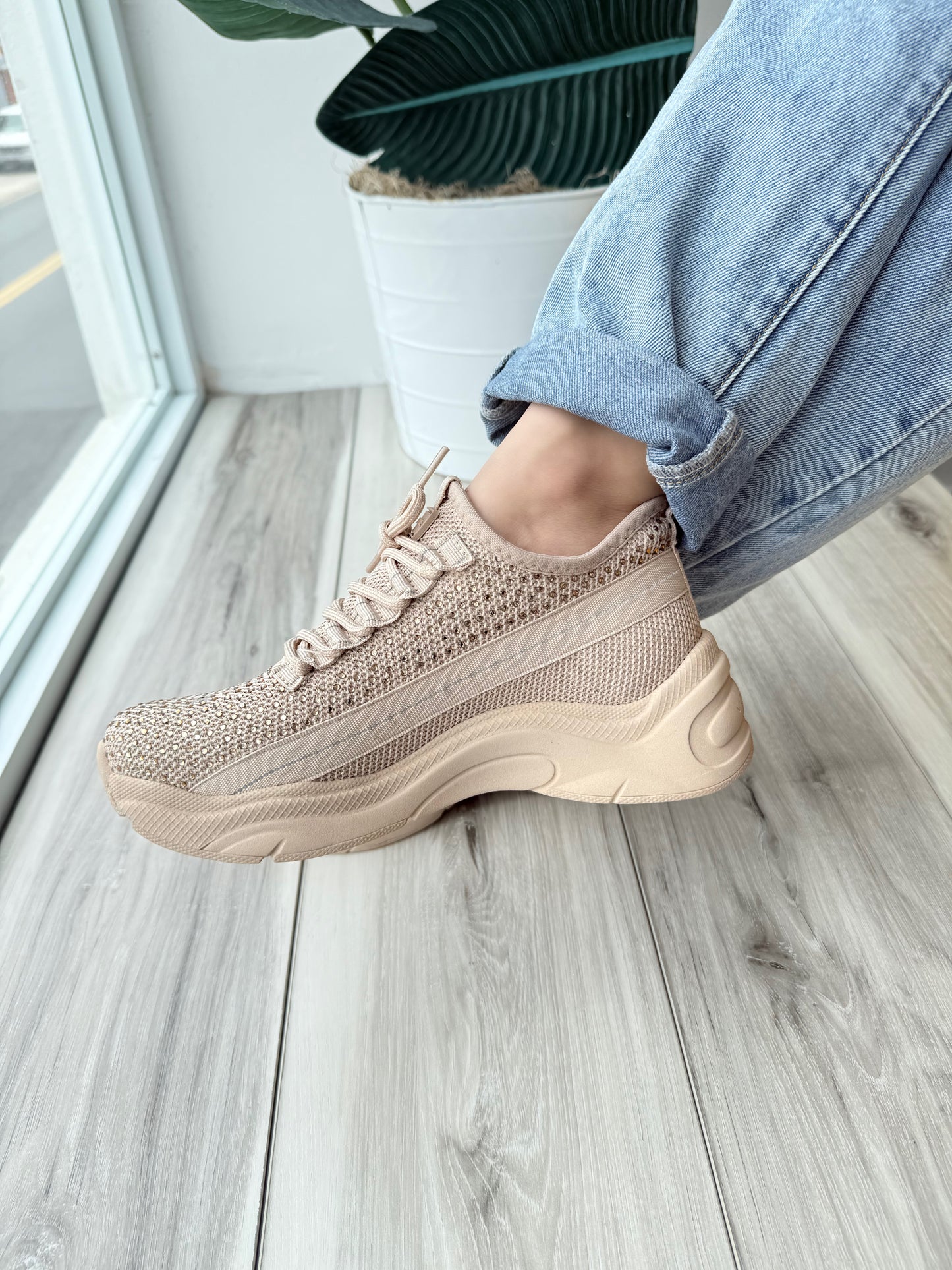 Venecia Rhinestone Studded Sneaker