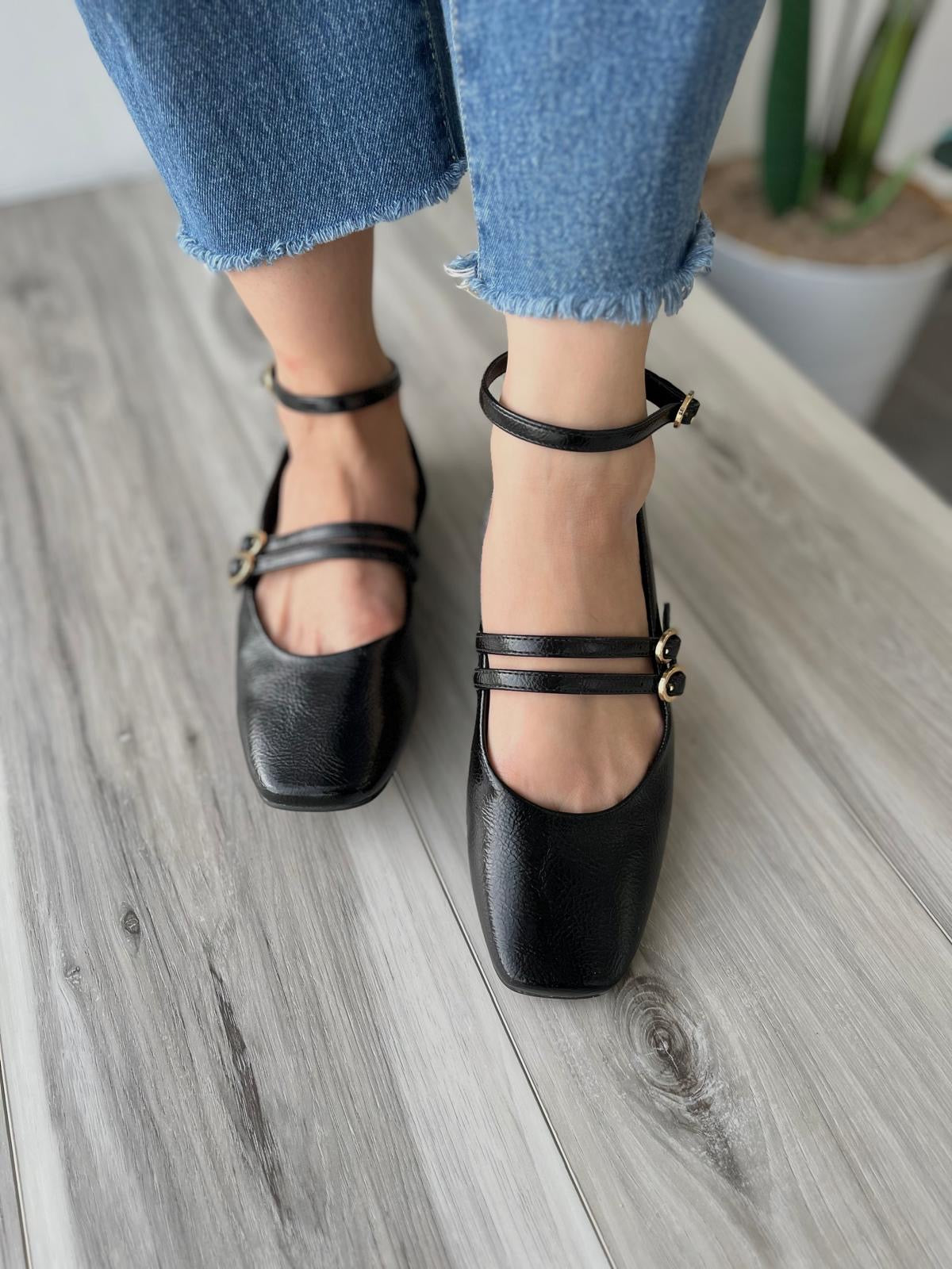 Brauli black ballerina 6,7,8 - Stela The Shoetique