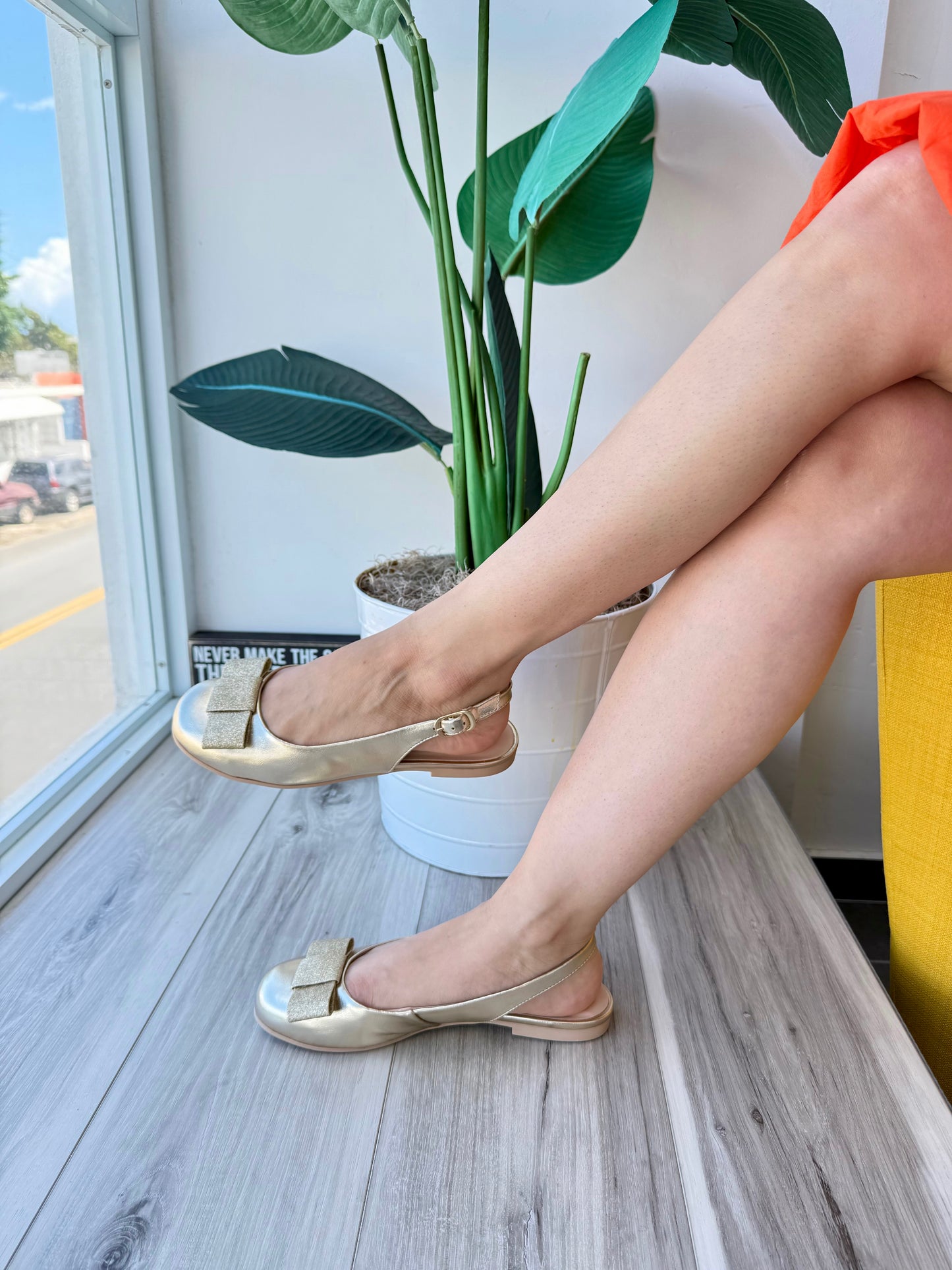 Rossie gold slingback- 5