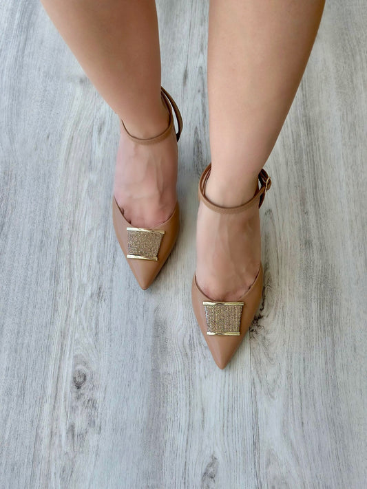 Cheryl beige heel 10 - Stela The Shoetique