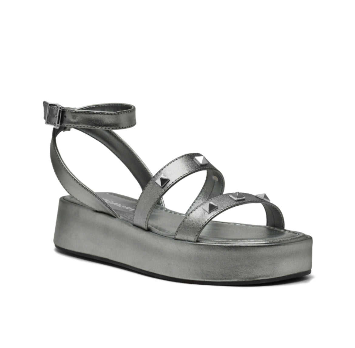 Aria pewter flat 9 - Stela The Shoetique