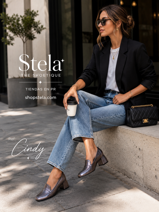 Cindy pewter heel