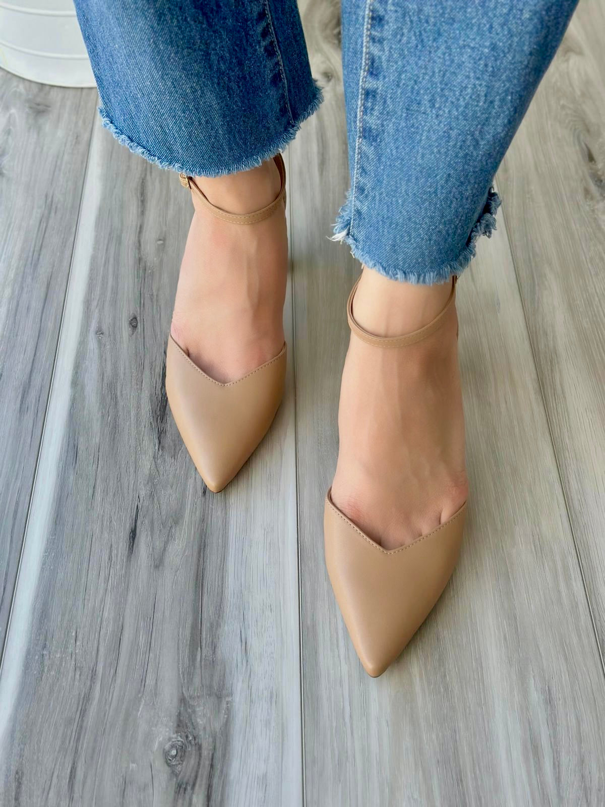 Fela beige heel - Stela The Shoetique