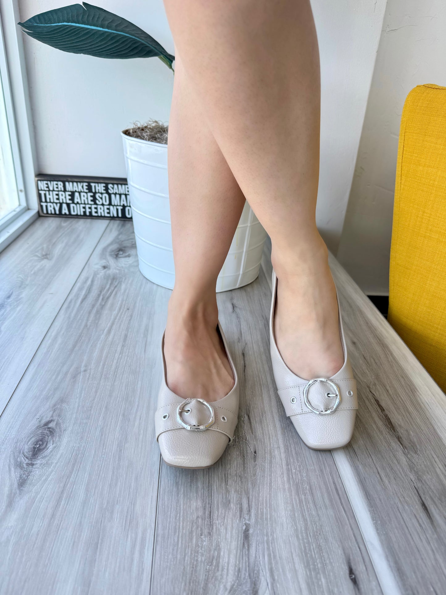 Antonella beige ballerina