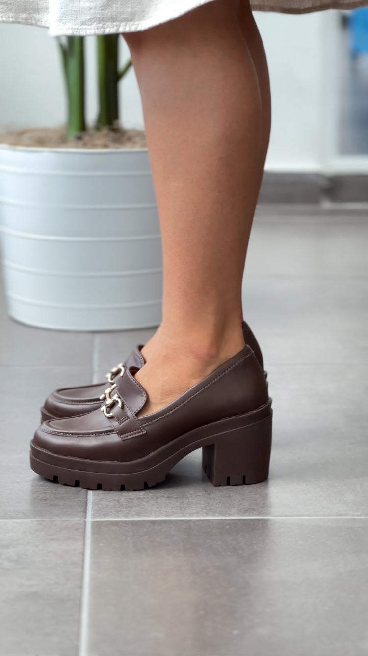 VERONA HEELED LOAFER #1