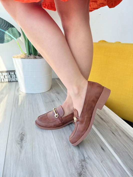 Frenchie brown loafer 7,8 - Stela The Shoetique