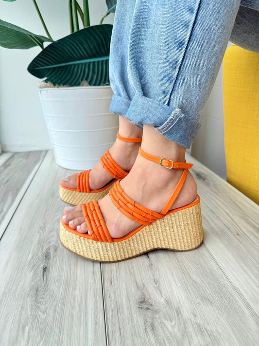 Elena orange 5,6,7,9 - Stela The Shoetique