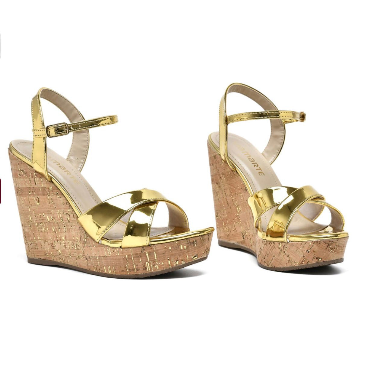 Mery Gold Wedge 9,10 - Stela The Shoetique