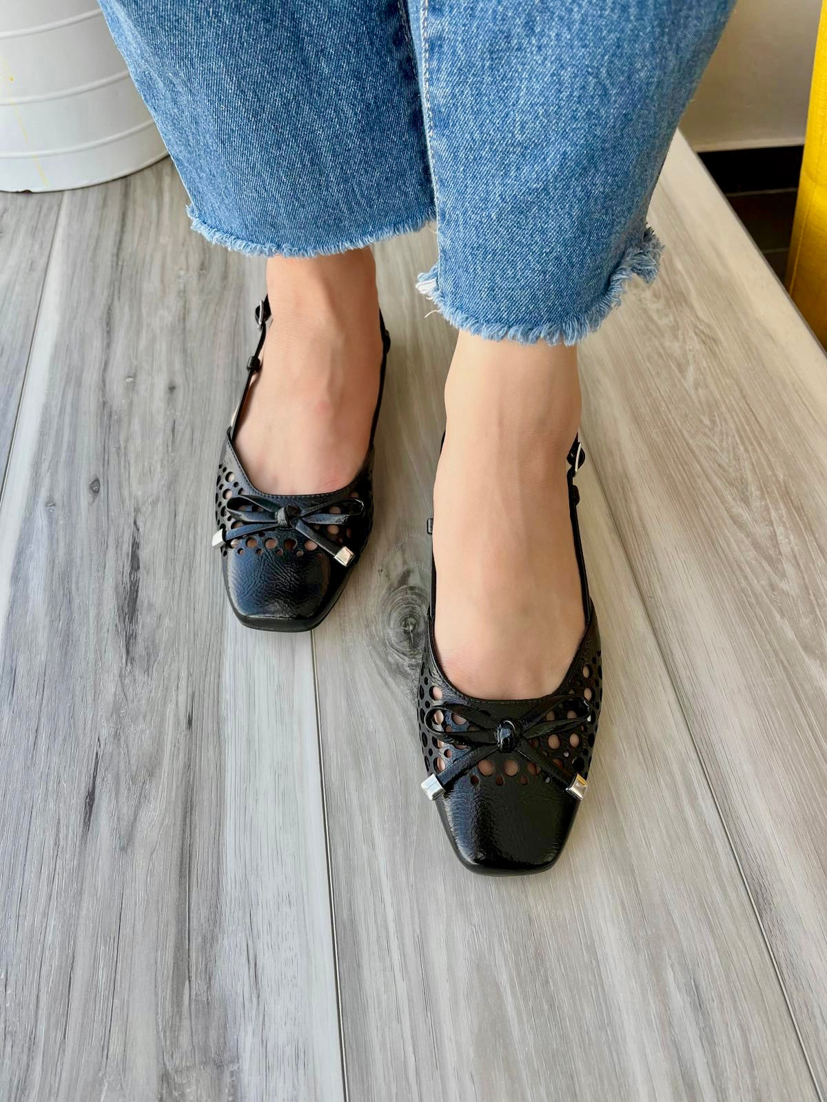 Poppy black slingback - Stela The Shoetique