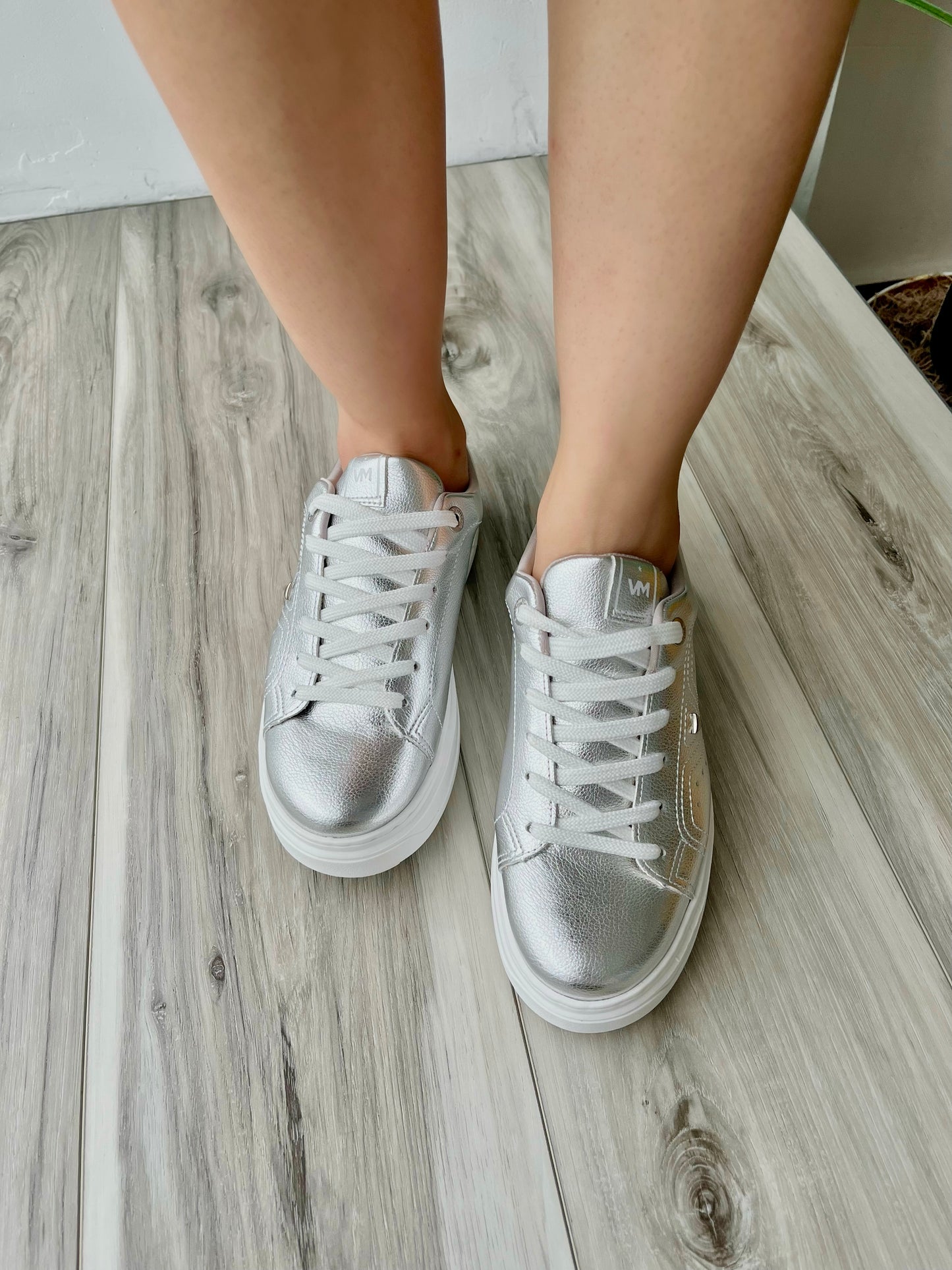 Saba silver sneaker 6,7,8 - Stela The Shoetique