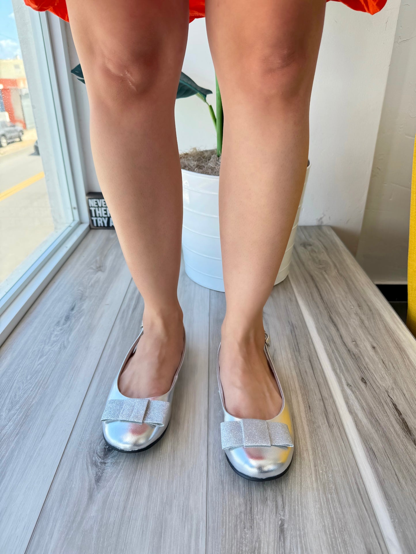 Rossie silver slingback 5,7,8