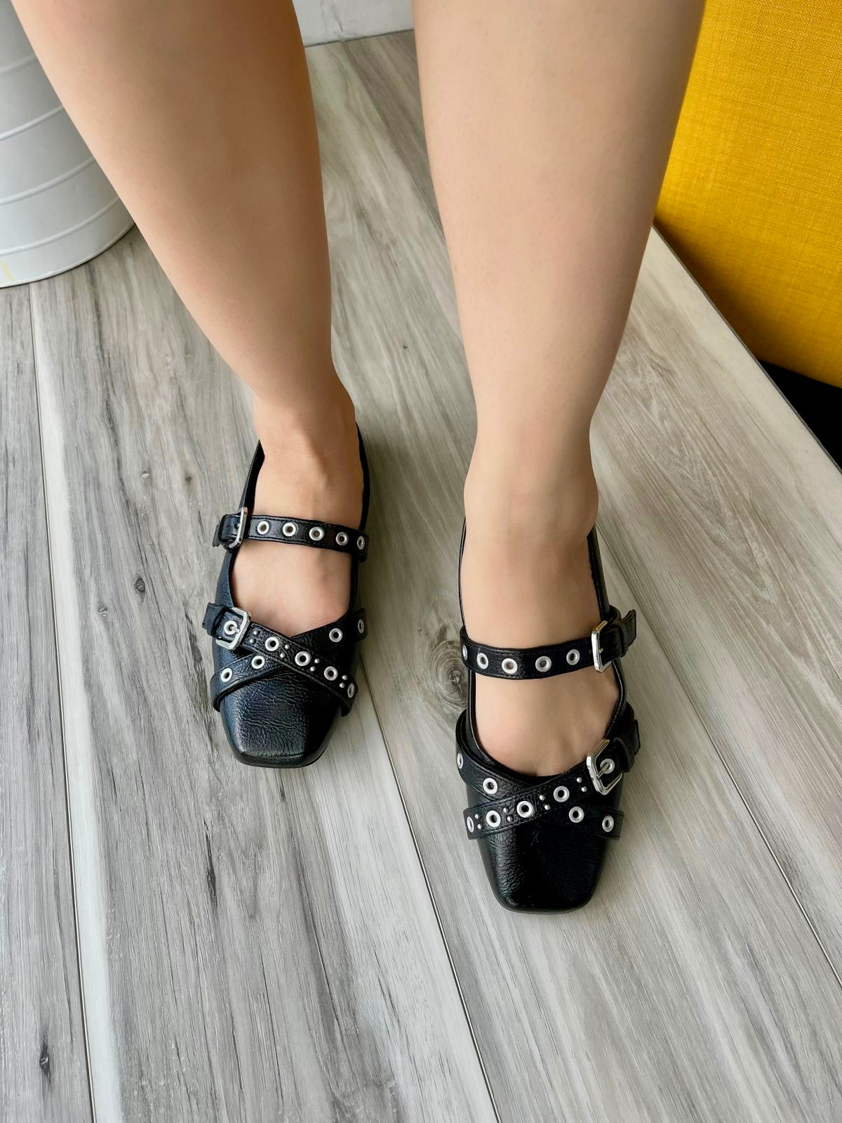 Kristal black ballerina - Stela The Shoetique