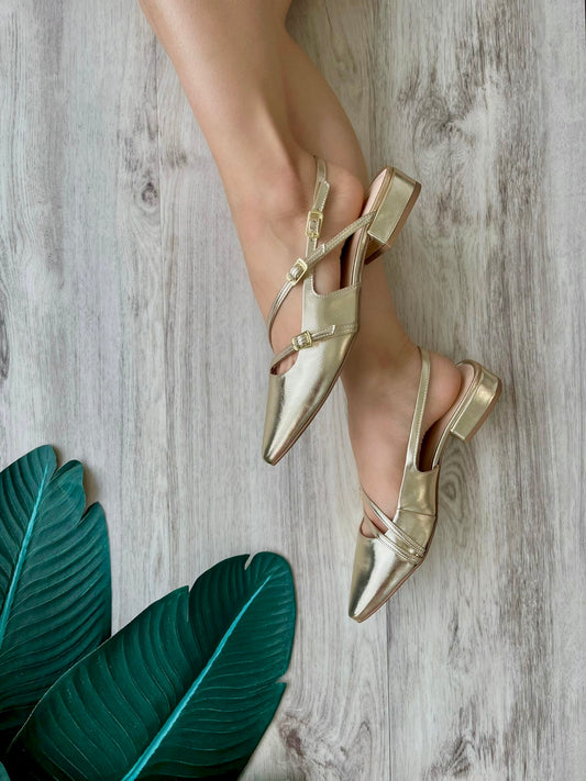 Janis gold 7,8 - Stela The Shoetique