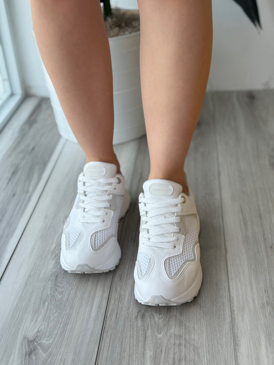 Valentin White Sneaker - Stela The Shoetique