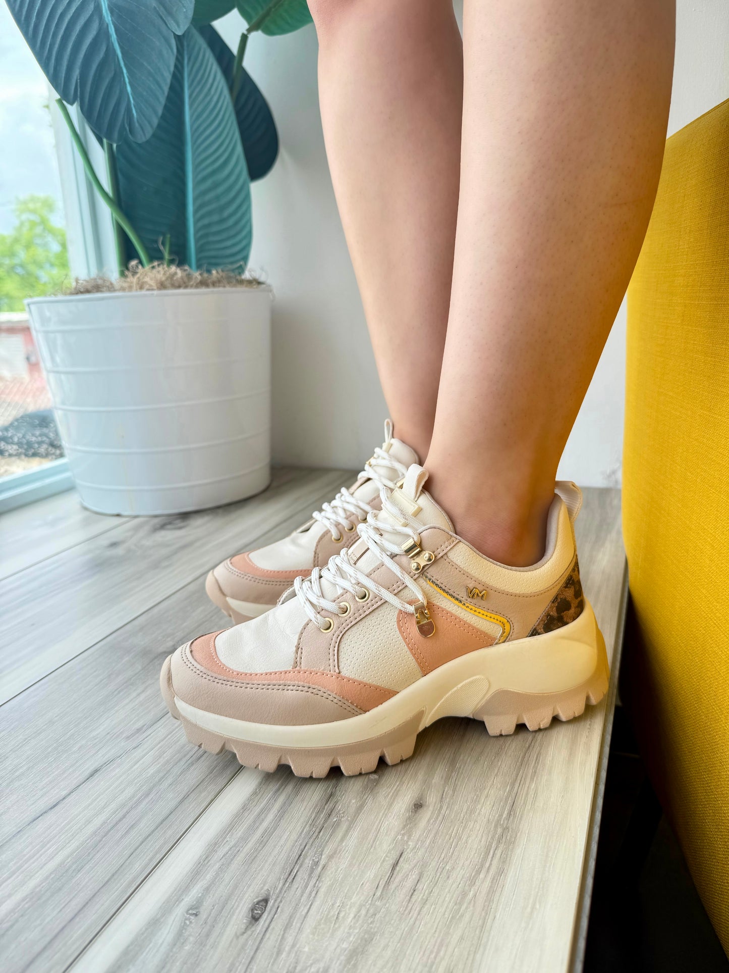 Claire Leopard Creme Sneaker - Stela The Shoetique