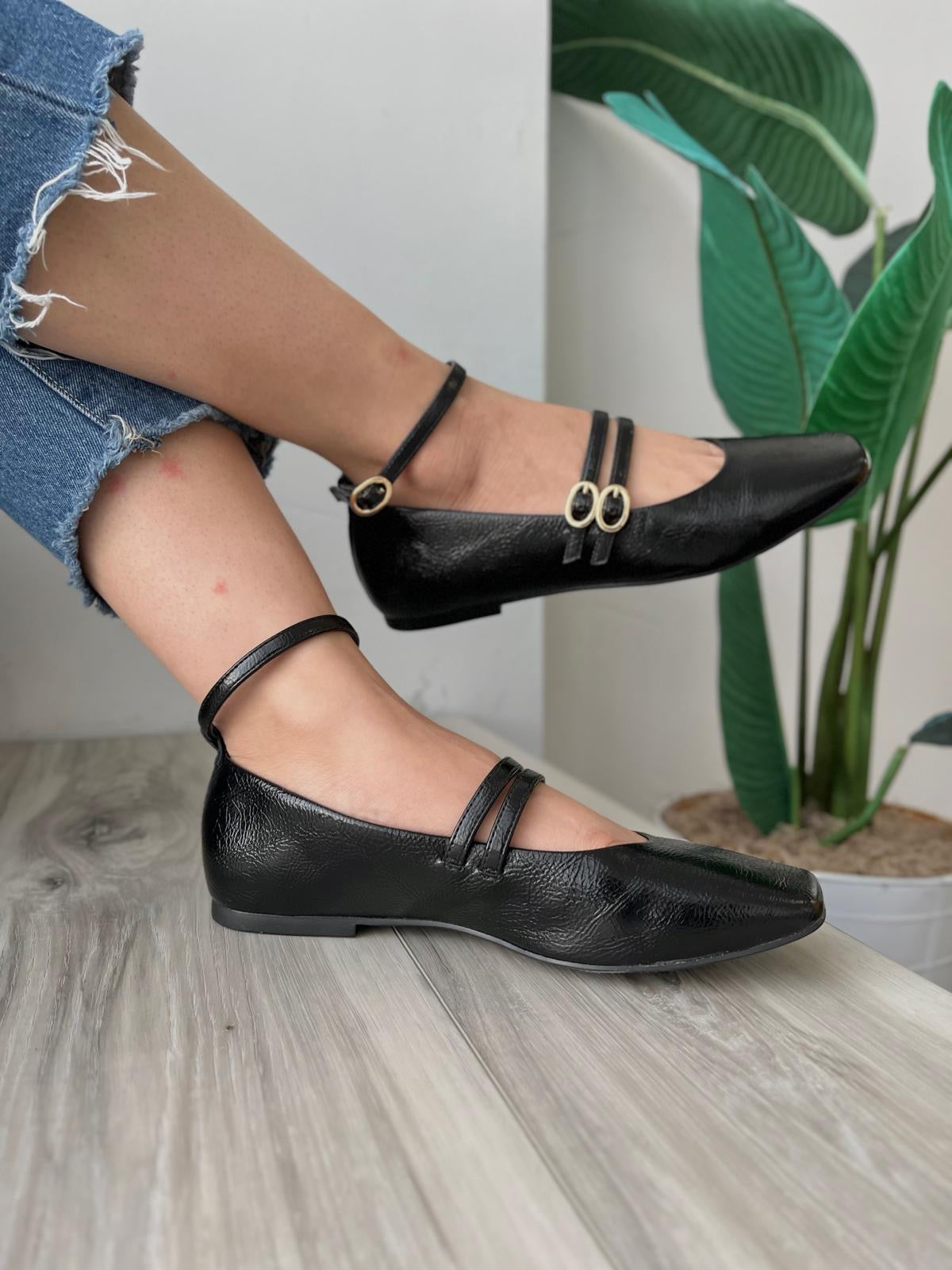 Brauli black ballerina 6,7,8 - Stela The Shoetique