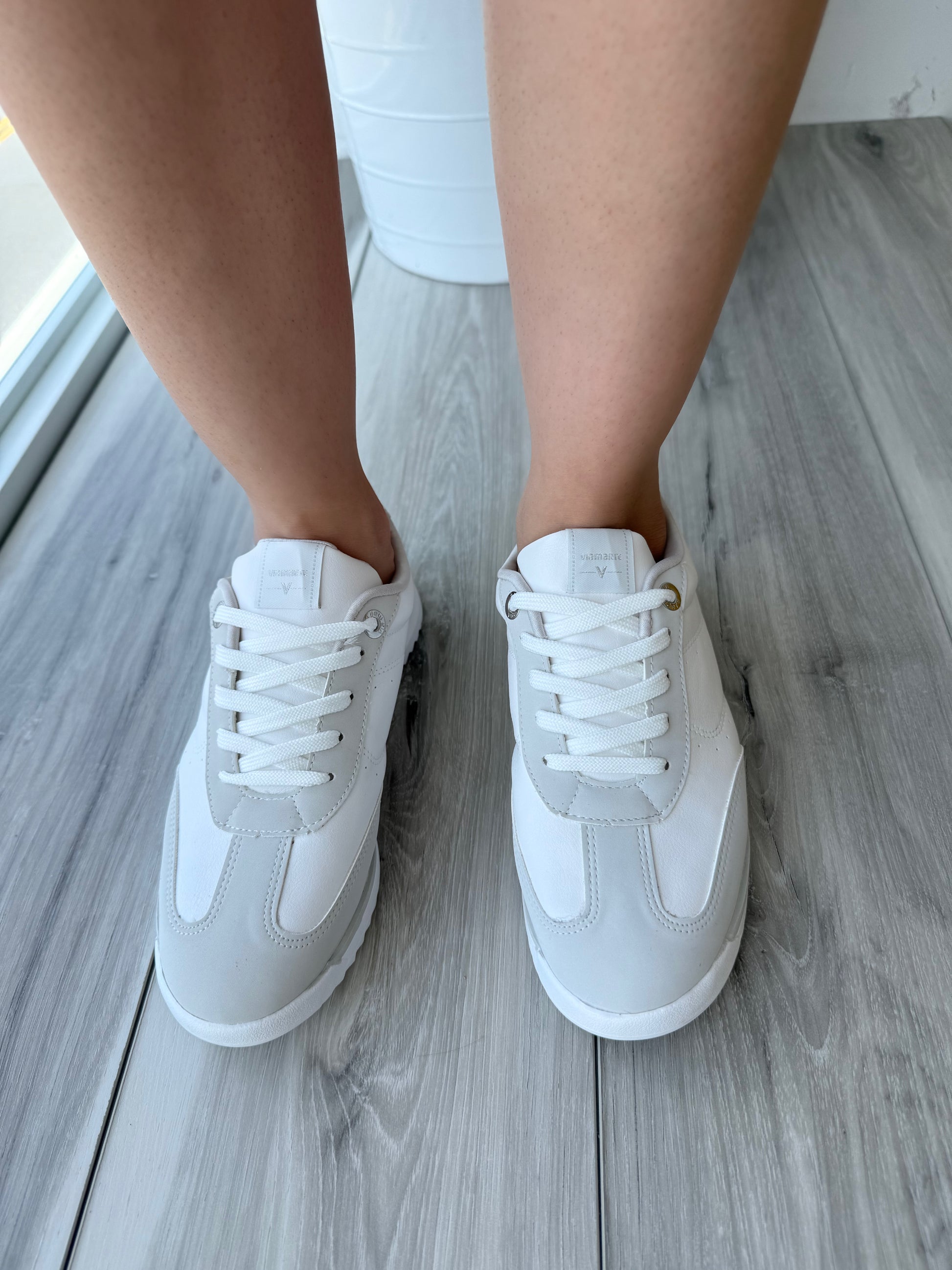 Leonel white grey - Stela The Shoetique