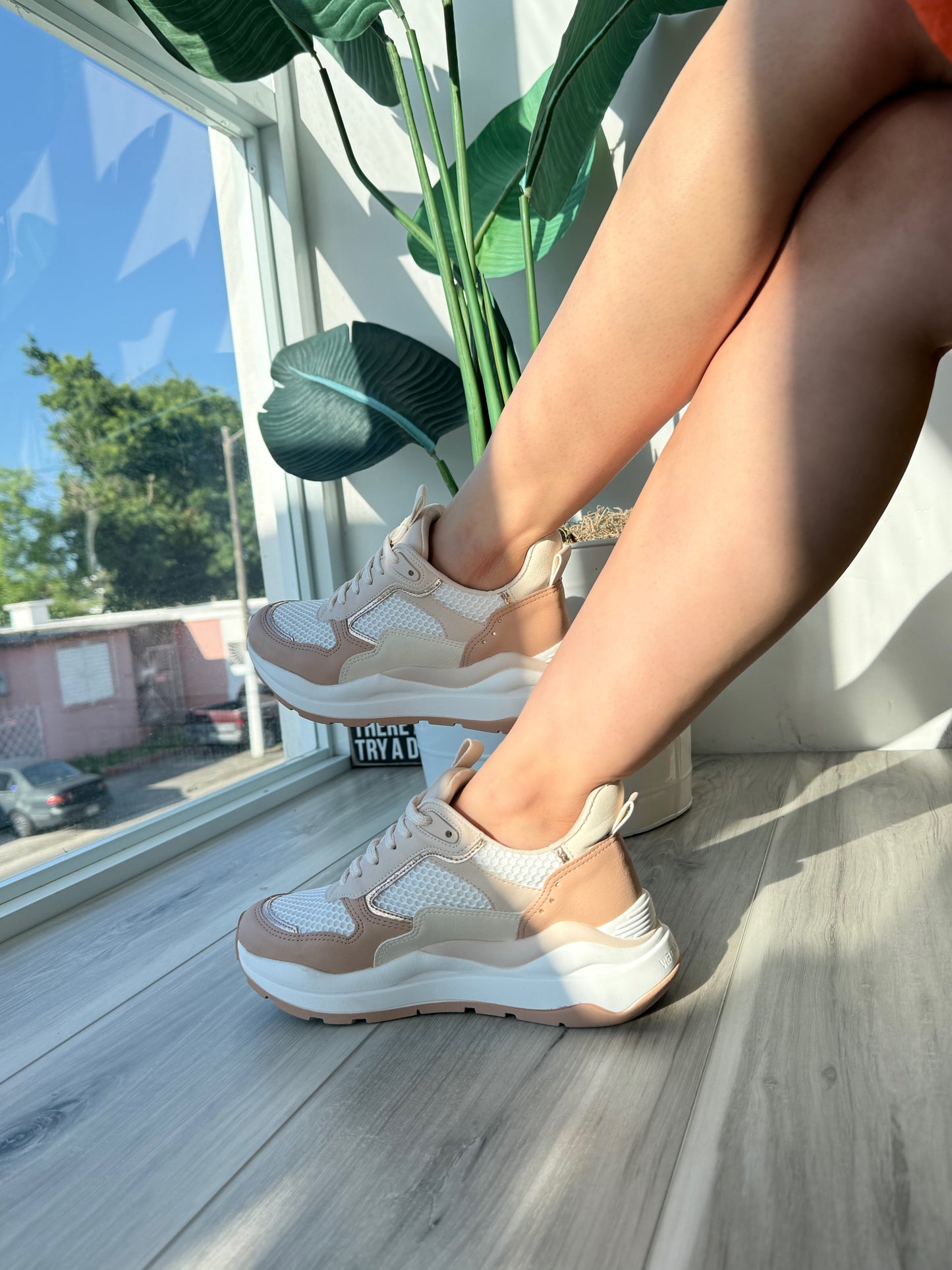 Lisa Creme Tones Sneaker - Stela The Shoetique
