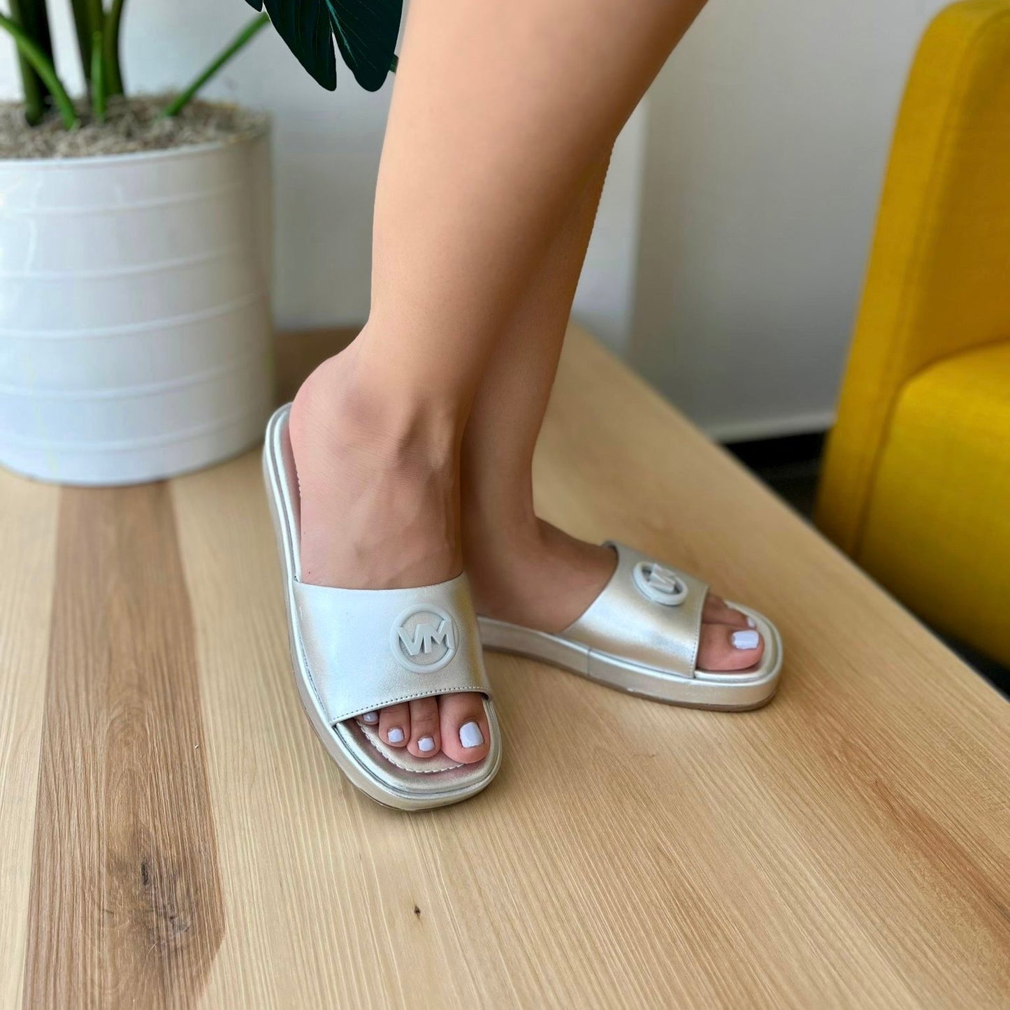 Deka silver flat 6,7 - Stela The Shoetique
