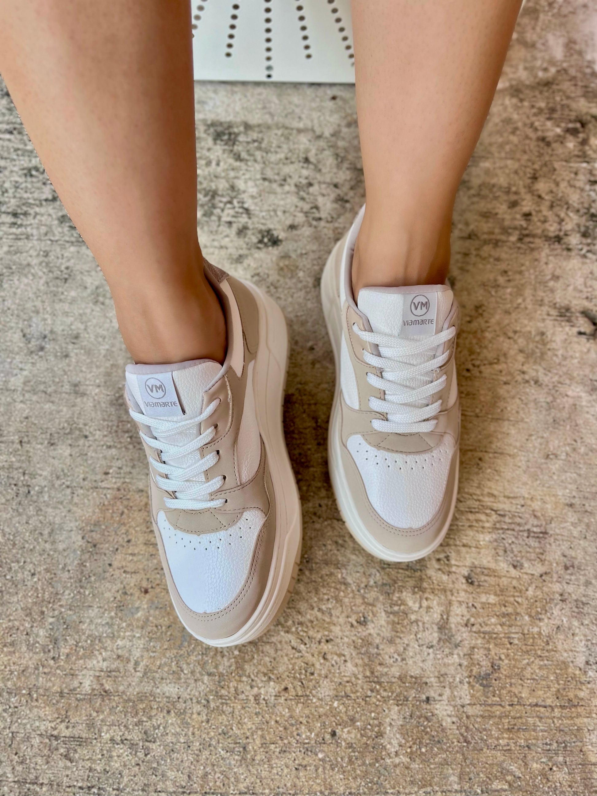 Ally Creme Sneaker - Stela The Shoetique
