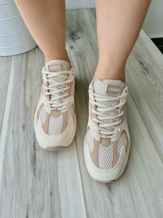 Estela camel beige sneaker - Stela The Shoetique