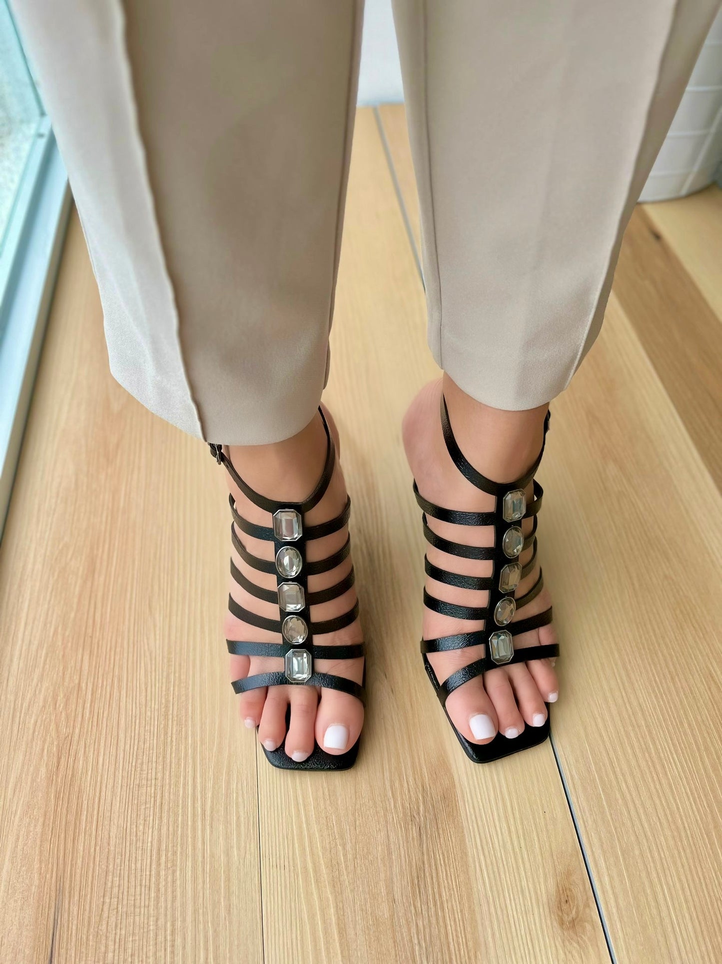 Nala Black heel size 8 - Stela The Shoetique