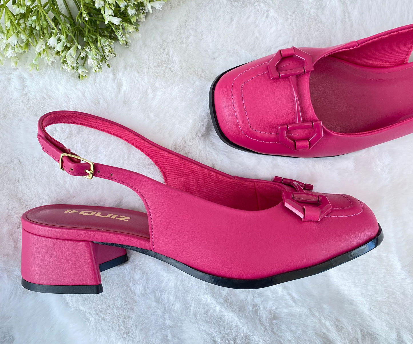 ROUND TOE BLOCK HEEL SLINGBACK 1979-12