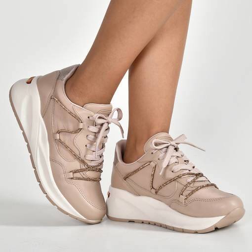 Yamila Creme Sneaker 6 - Stela The Shoetique