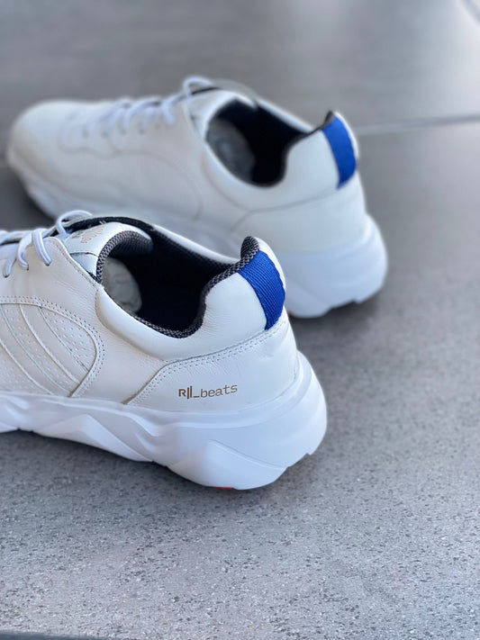 Two Side Line White Sneaker 68011- Final Sale 8, 9,10,11 - Stela The Shoetique