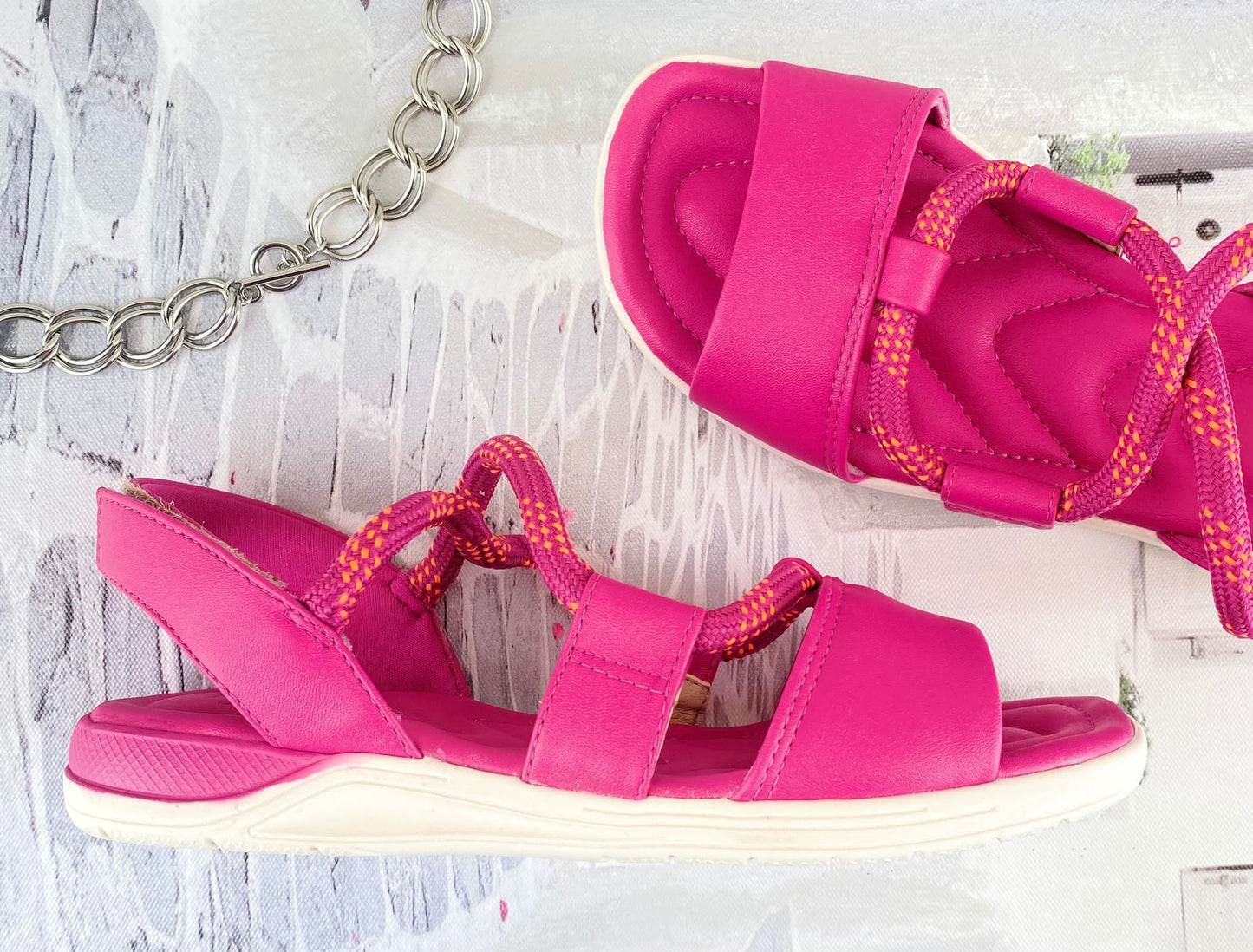 VELCRO PINK SANDAL 2403