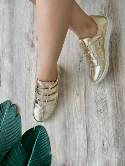 Eira gold sneaker - Stela The Shoetique