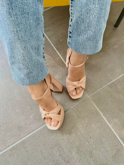 Lola beige Heel - Stela The Shoetique