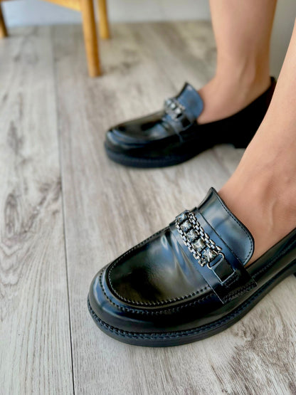 Ari black loafer - Stela The Shoetique