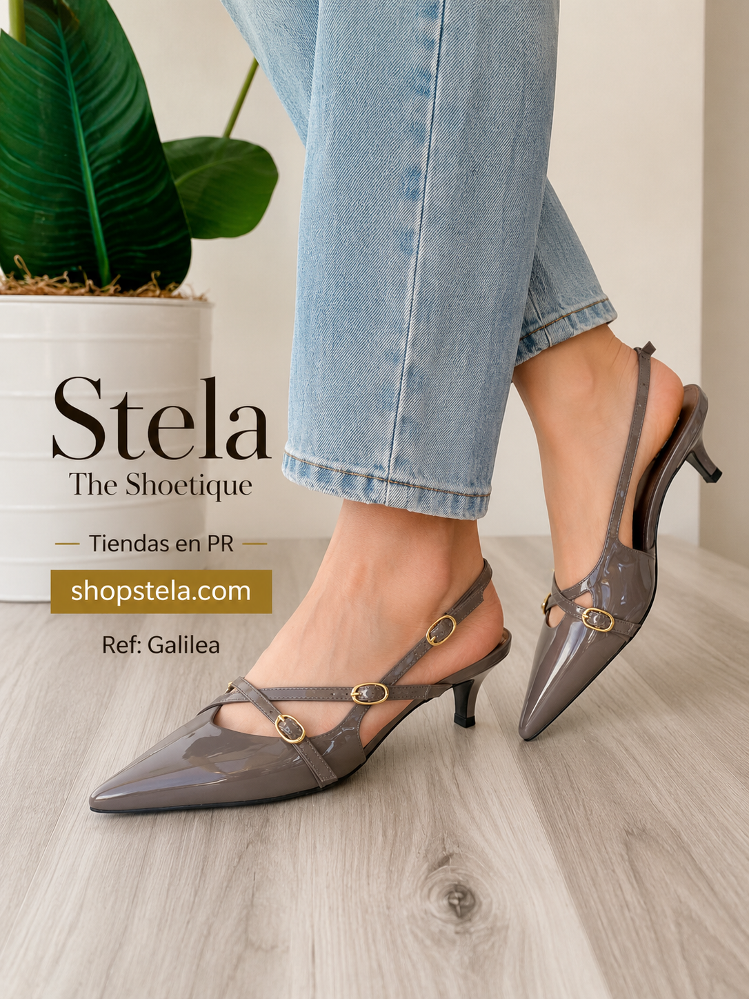 Galilea grey heel 7,8