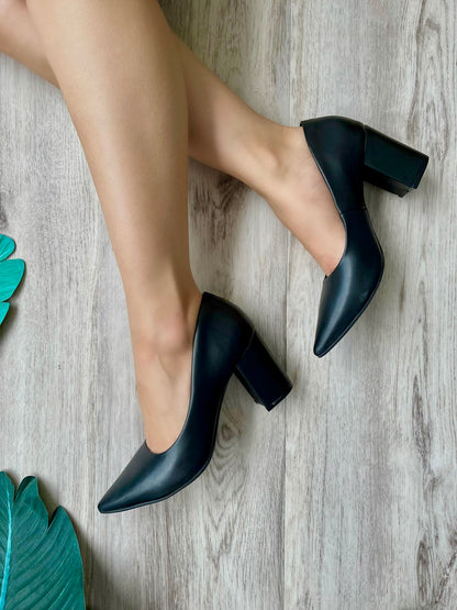 Ada Black Heel - Stela The Shoetique