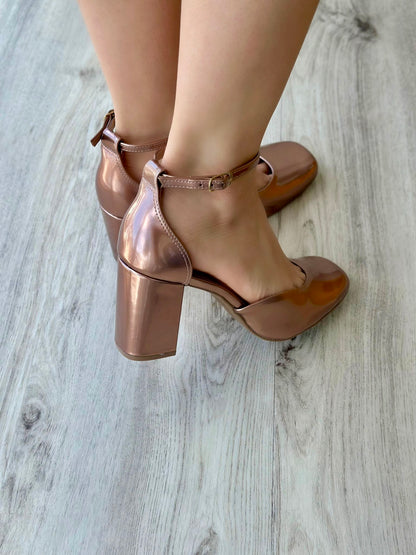 Steph bronze heel - Stela The Shoetique