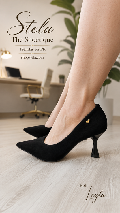 Leyla black heel