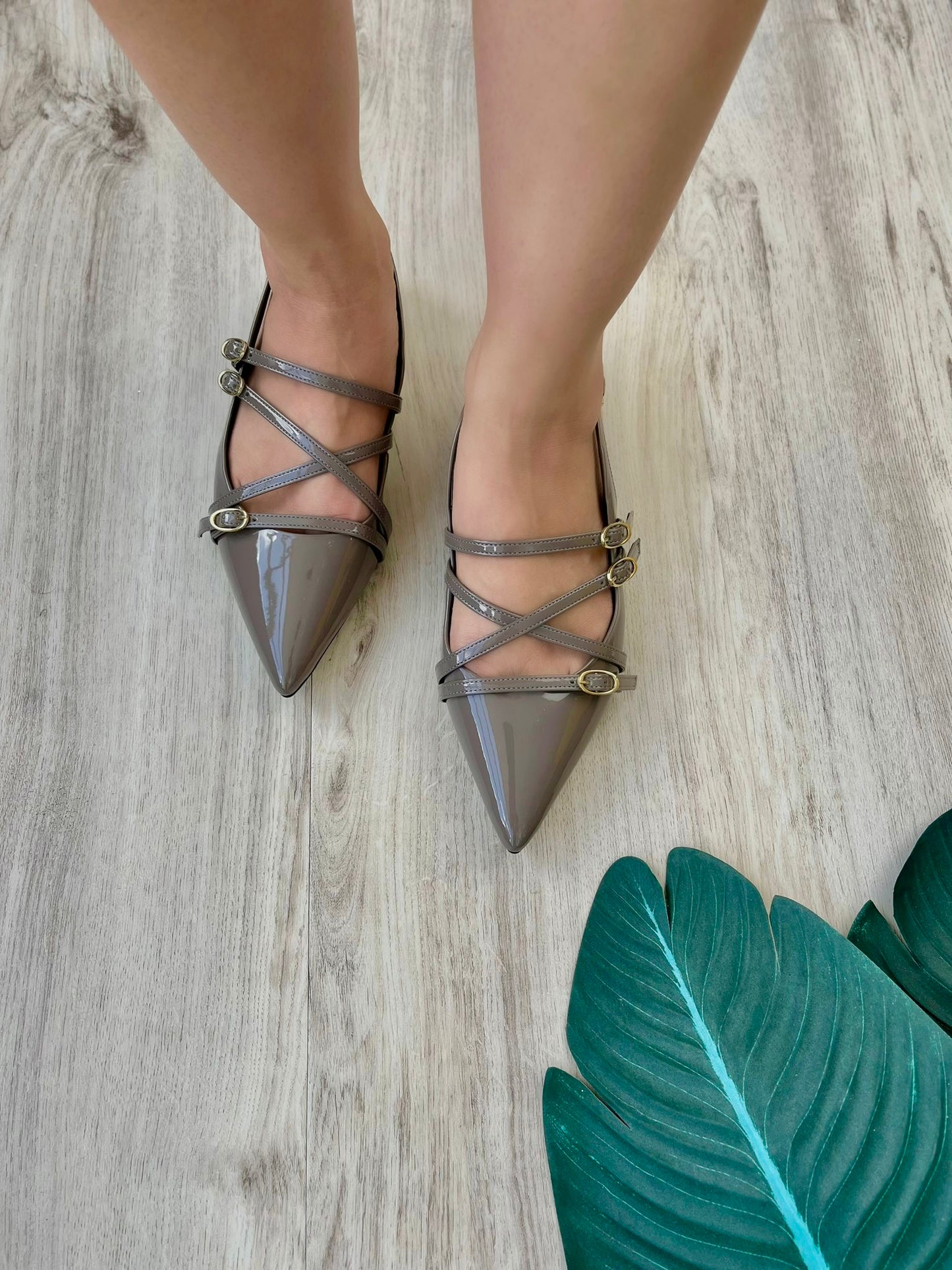 Gaby grey slingback