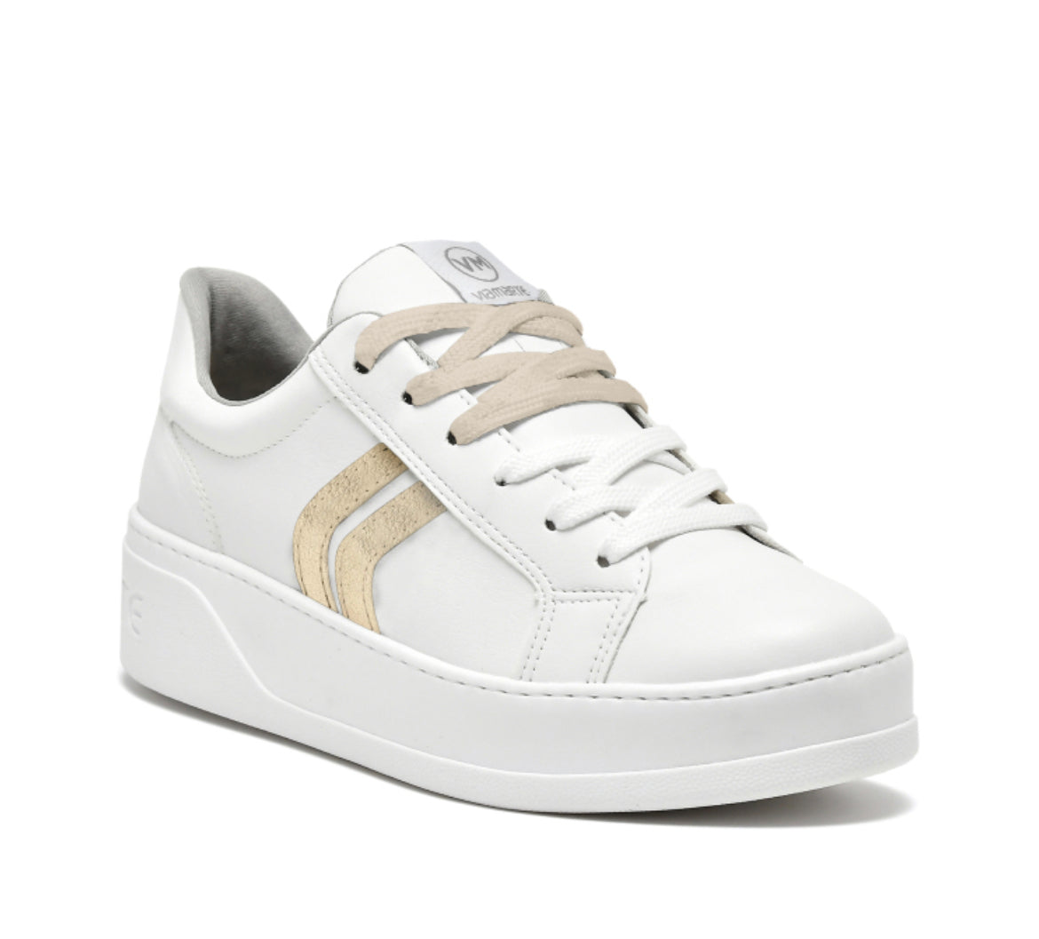 Catrina white and gold sneaker