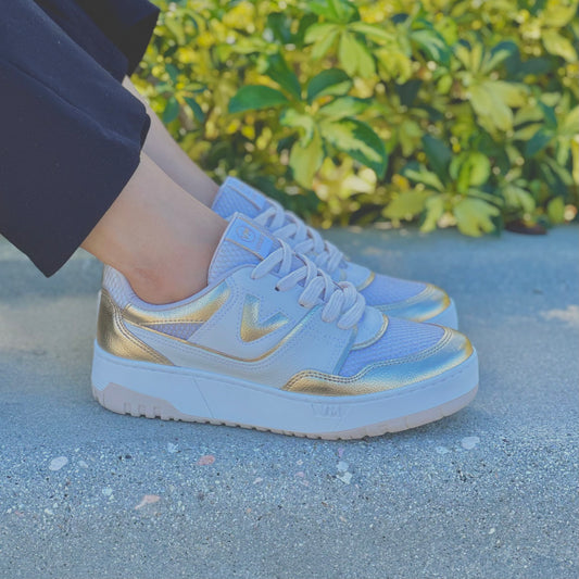 Anais gold accents sneaker